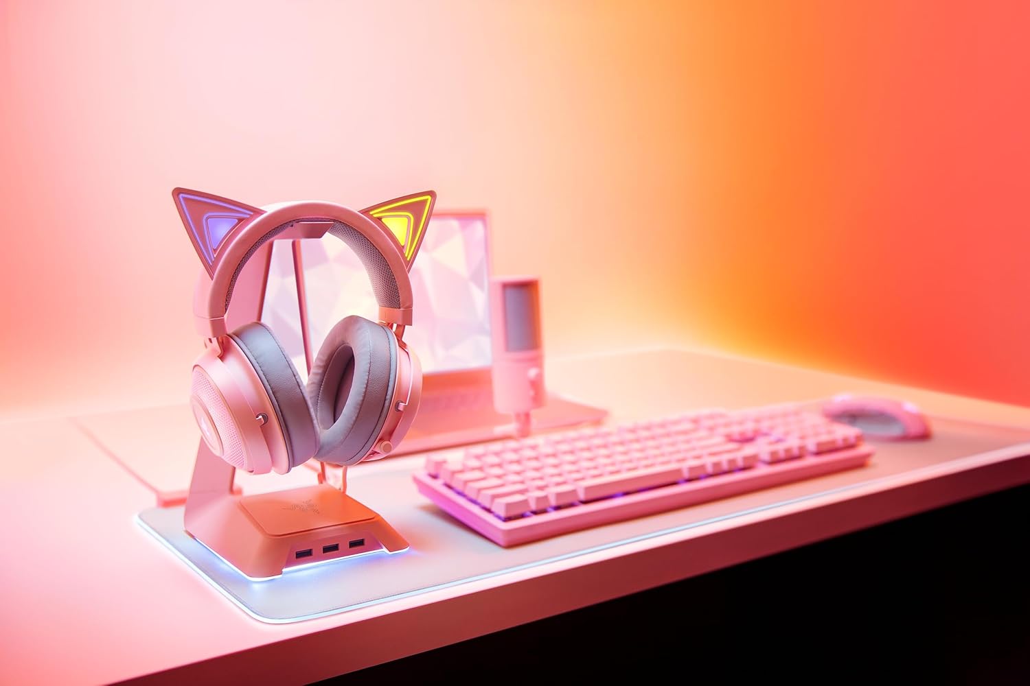 Razer Kraken Kitty RGB USB Gaming Headset:...